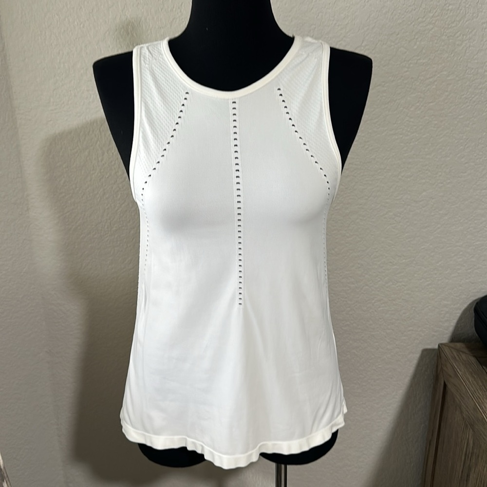 Athleta Womens Foothill Seamless Tank Size XSmall in White - Picture 4 of 9